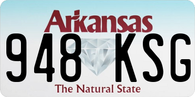 AR license plate 948KSG