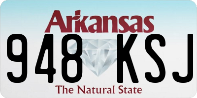 AR license plate 948KSJ