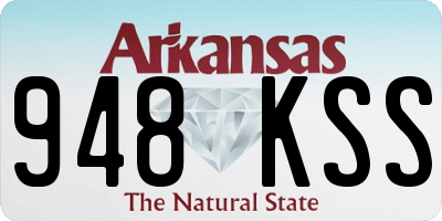 AR license plate 948KSS