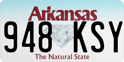 AR license plate 948KSY