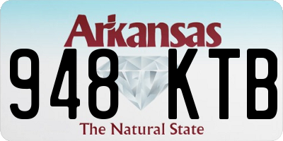 AR license plate 948KTB