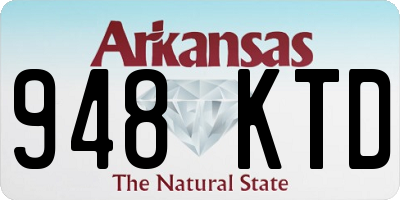 AR license plate 948KTD