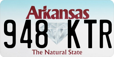 AR license plate 948KTR