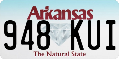 AR license plate 948KUI