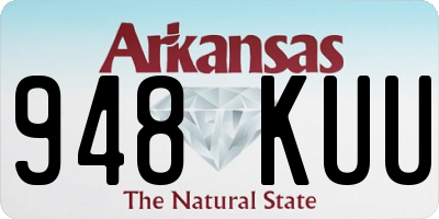 AR license plate 948KUU