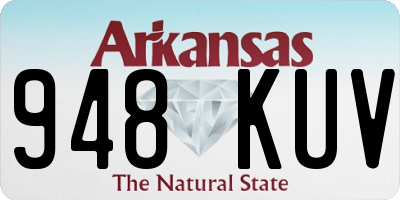 AR license plate 948KUV