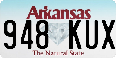 AR license plate 948KUX