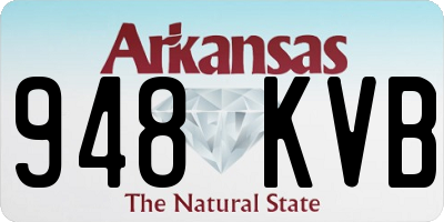 AR license plate 948KVB