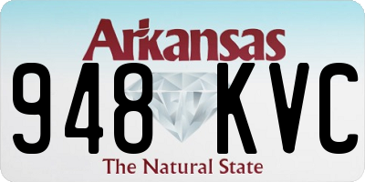 AR license plate 948KVC