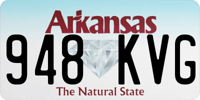 AR license plate 948KVG