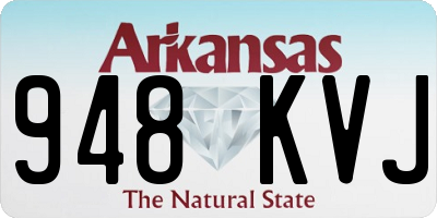 AR license plate 948KVJ