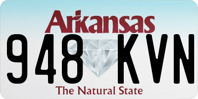 AR license plate 948KVN