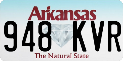 AR license plate 948KVR