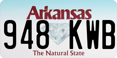 AR license plate 948KWB