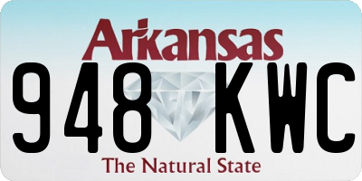 AR license plate 948KWC