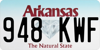 AR license plate 948KWF