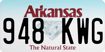 AR license plate 948KWG