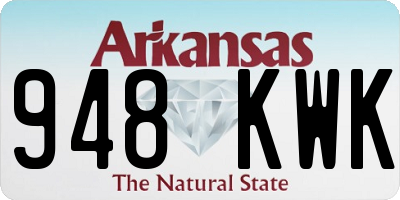 AR license plate 948KWK