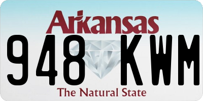 AR license plate 948KWM
