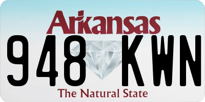 AR license plate 948KWN