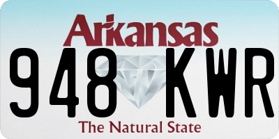 AR license plate 948KWR