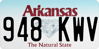 AR license plate 948KWV
