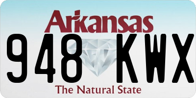 AR license plate 948KWX