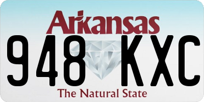 AR license plate 948KXC