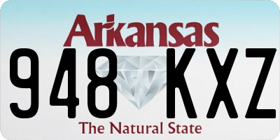 AR license plate 948KXZ