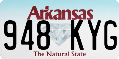 AR license plate 948KYG