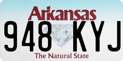 AR license plate 948KYJ