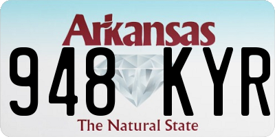 AR license plate 948KYR