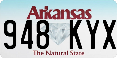 AR license plate 948KYX