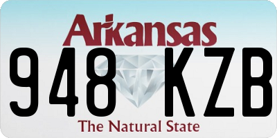 AR license plate 948KZB