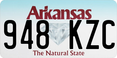 AR license plate 948KZC