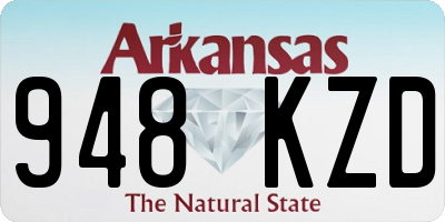 AR license plate 948KZD