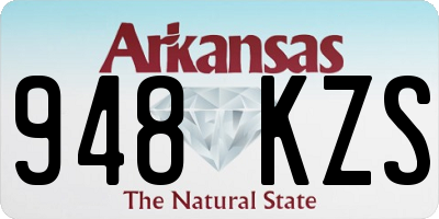 AR license plate 948KZS