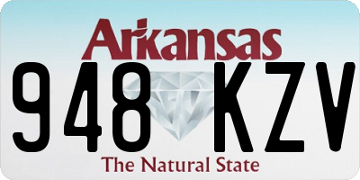 AR license plate 948KZV