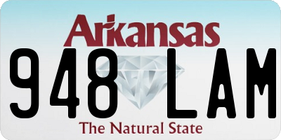AR license plate 948LAM