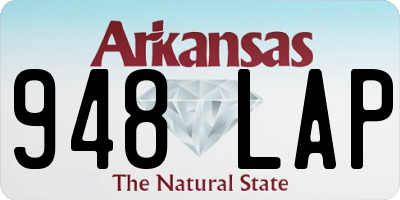 AR license plate 948LAP