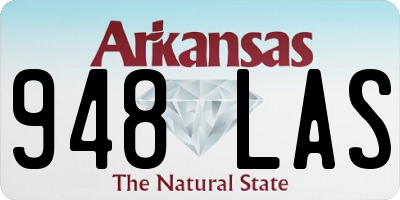 AR license plate 948LAS