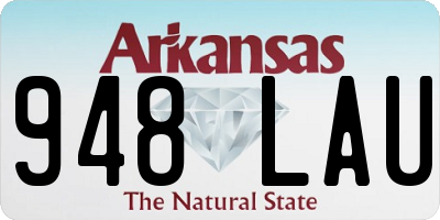 AR license plate 948LAU
