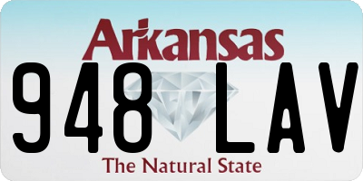 AR license plate 948LAV