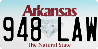 AR license plate 948LAW