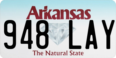 AR license plate 948LAY