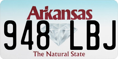 AR license plate 948LBJ