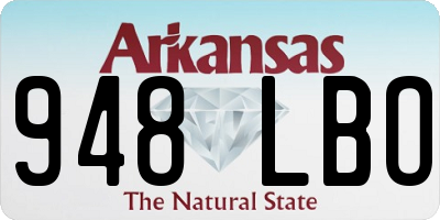AR license plate 948LBO