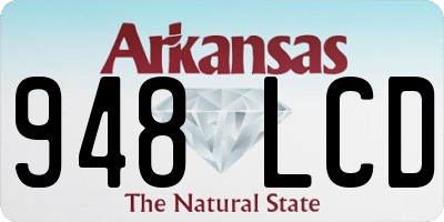 AR license plate 948LCD