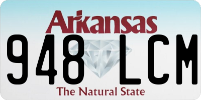 AR license plate 948LCM
