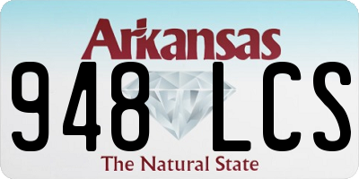 AR license plate 948LCS